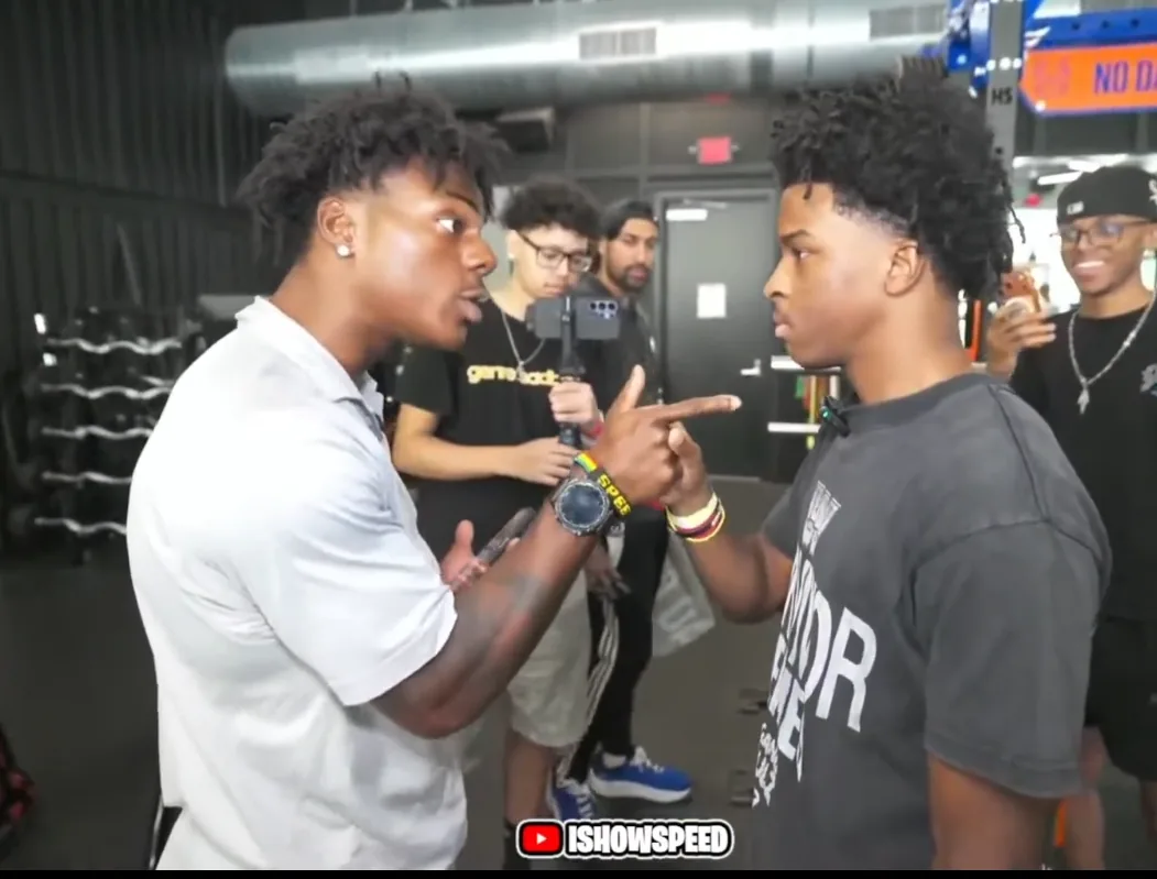 Nitro Camden and IShowSpeed speaking during an August 2026 livestream