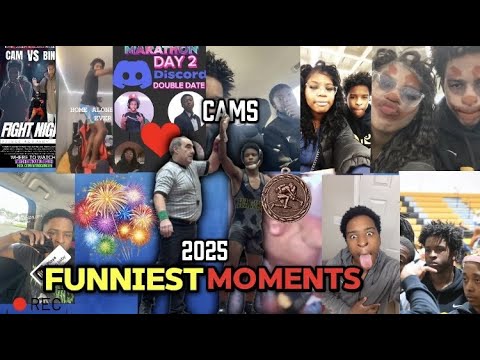 YouTube thumbnail collage labeled Cam's 2025 Funniest Moments